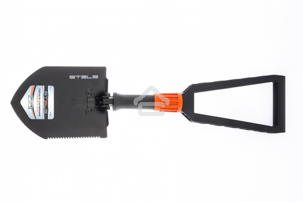 Лопата походная, 150х205х253-590 мм, пластик. рукоятка, складная в чехле Stels