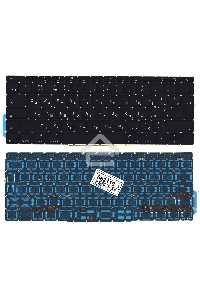Клавиатура для ноутбука MacBook Pro 13 Retina A1708 черная большой Enter