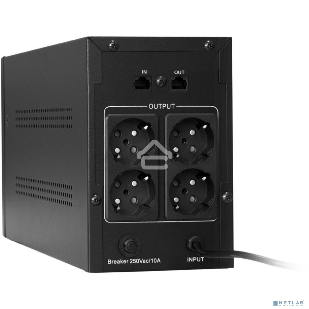 Источник бесперебойного питания ExeGate SpecialPro Smart LLB-1500.LCD.AVR.EURO.RJ <1500VA/950W, LCD, AVR, 4 евророзетки, RJ45/11, Black>