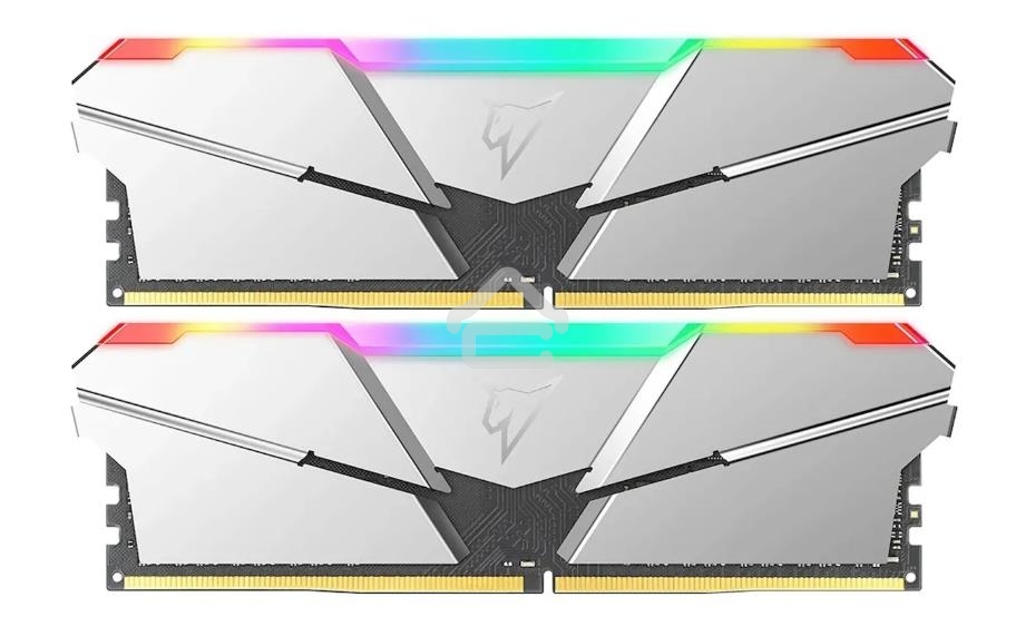Оперативная память NETAC Shadow, DDR4, 16GB (2x8GB), 3600MHz, CL18, DIMM, с радиаторами, RGB, серебристый