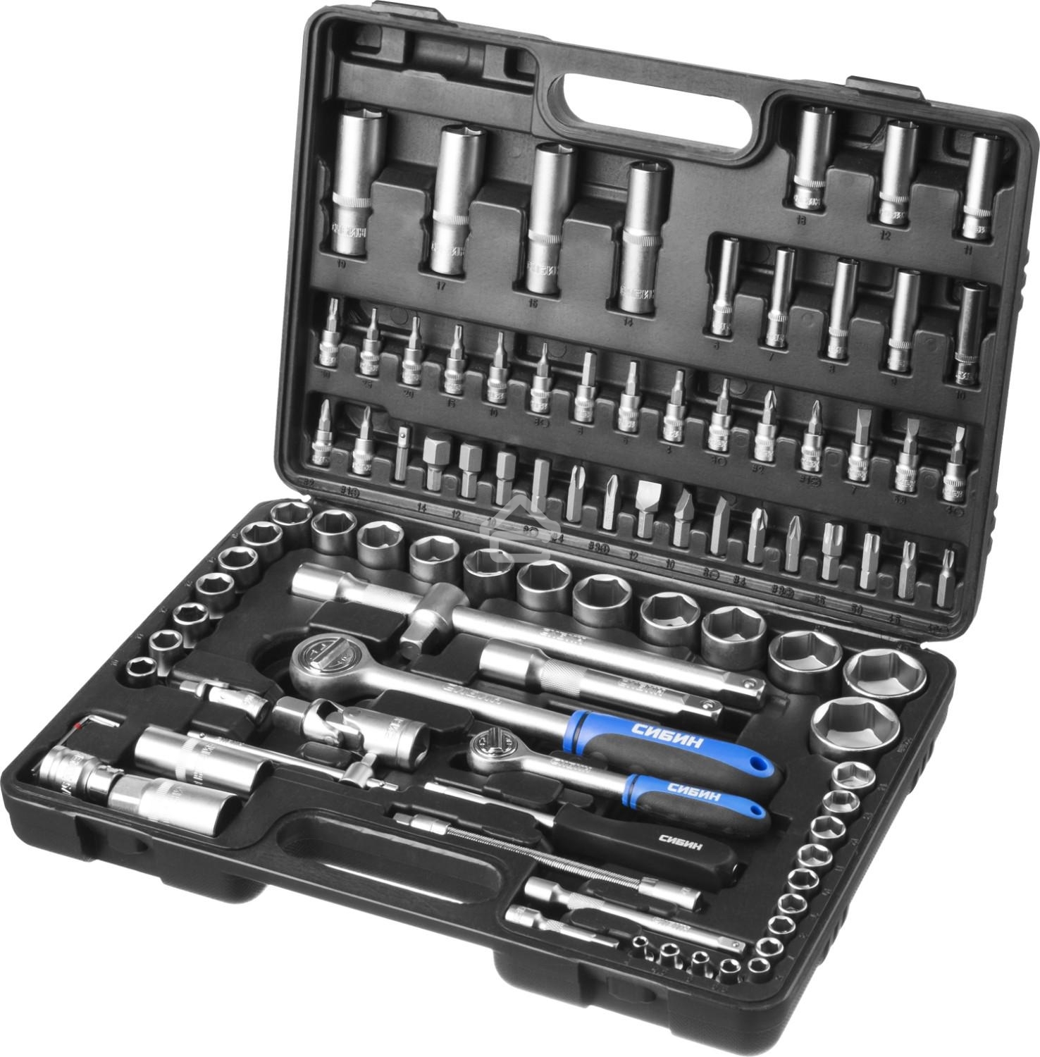 Набор слесарно-монтажного инструмента СИБИН 27765-H94 94 предмета