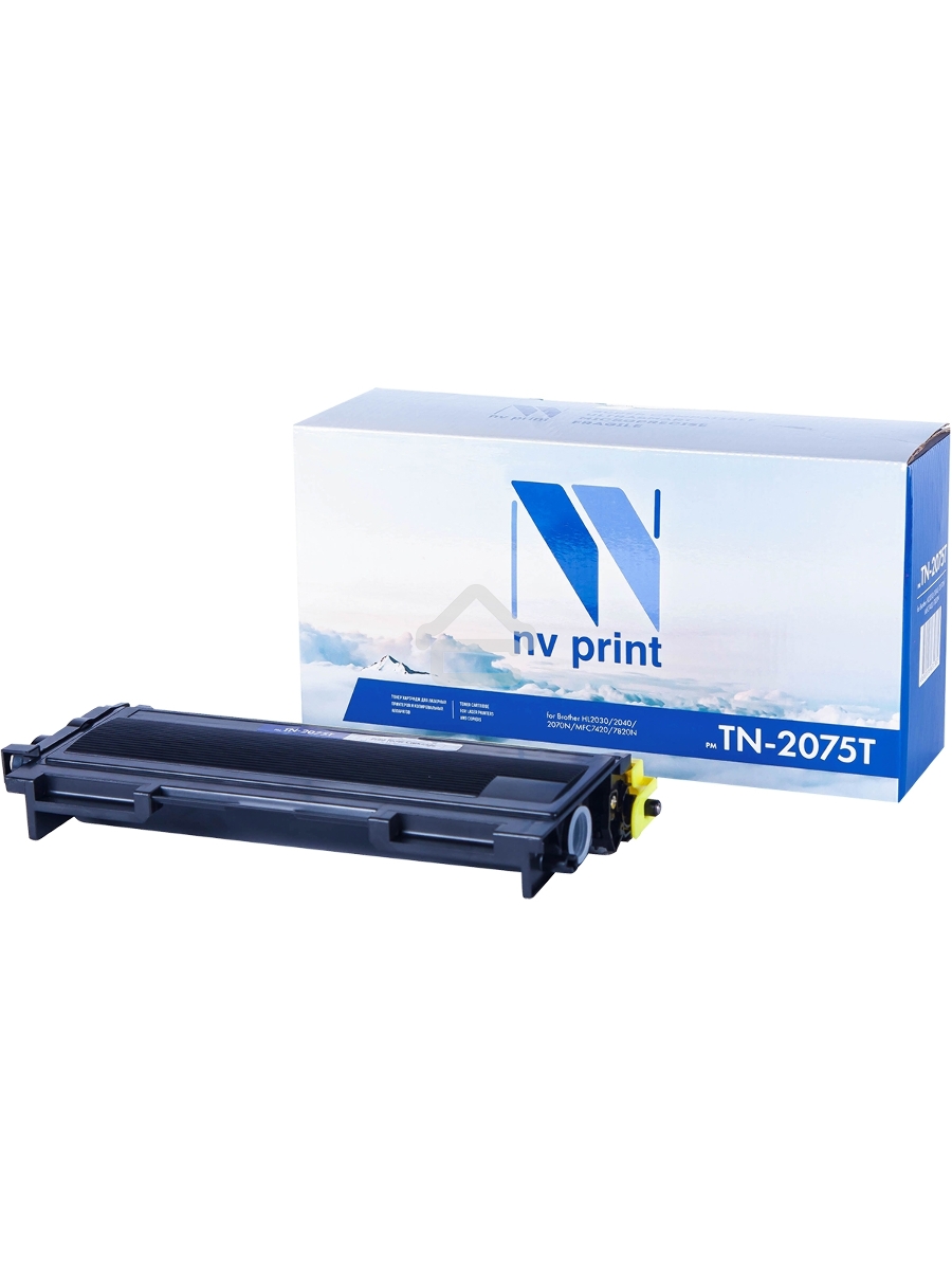 Картридж NVPrint совместимый Brother TN-2075T для HL-2030R/2040/2070NR/FAX-2920R/2825/DCP-7010R/7025/MFC-7420R/7820NR (2500k)