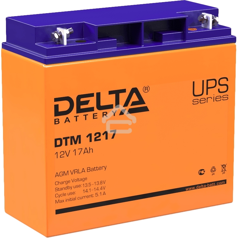 Батарея Delta DTM 1217 (12V, 17Ah)