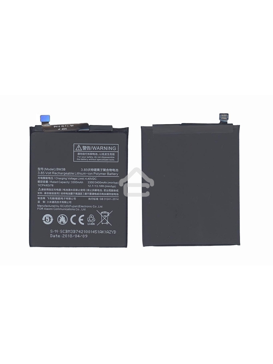 Аккумуляторная батарея BM3B для Xiaomi MDE5, Mix 2 3300mAh 3,85V