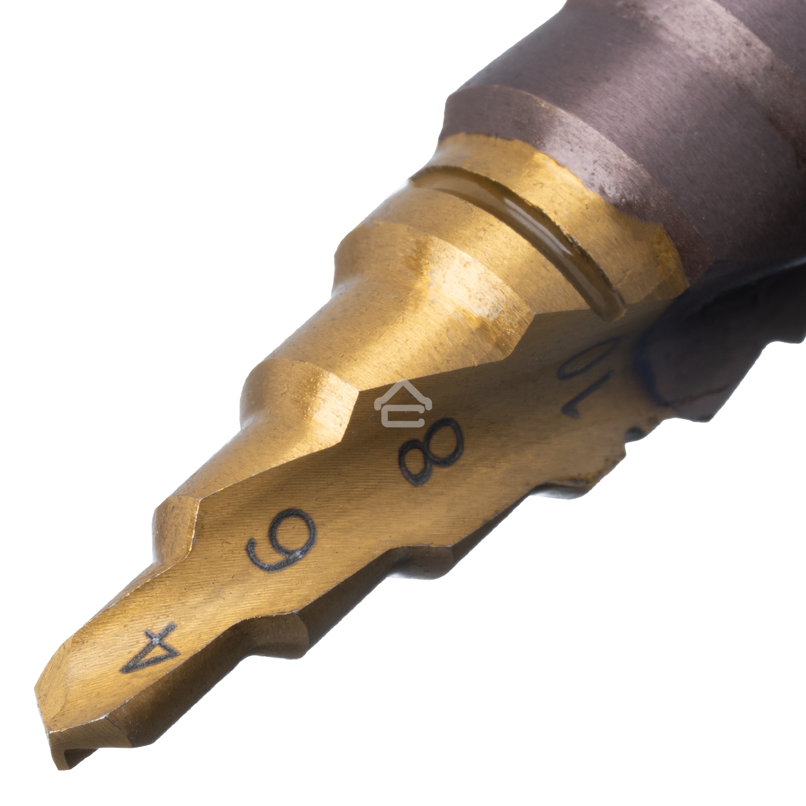 Сверло ступенчатое Denzel 4-6-8-10-12-14-16-18-20 мм, Р6М5К5, 6-гр. хвостовик 723613