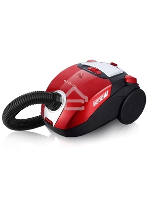 Пылесос Centek CT-2511 красный, 400/2000 Вт, уборка сухая, пылесборник мешок, 2 л