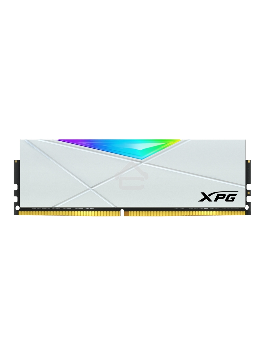 Оперативная память XPG Spectrix D50 RGB, DDR4, 16GB (2x8GB), 3200MHz, CL16, UDIMM, с радиатором, RGB, белый
