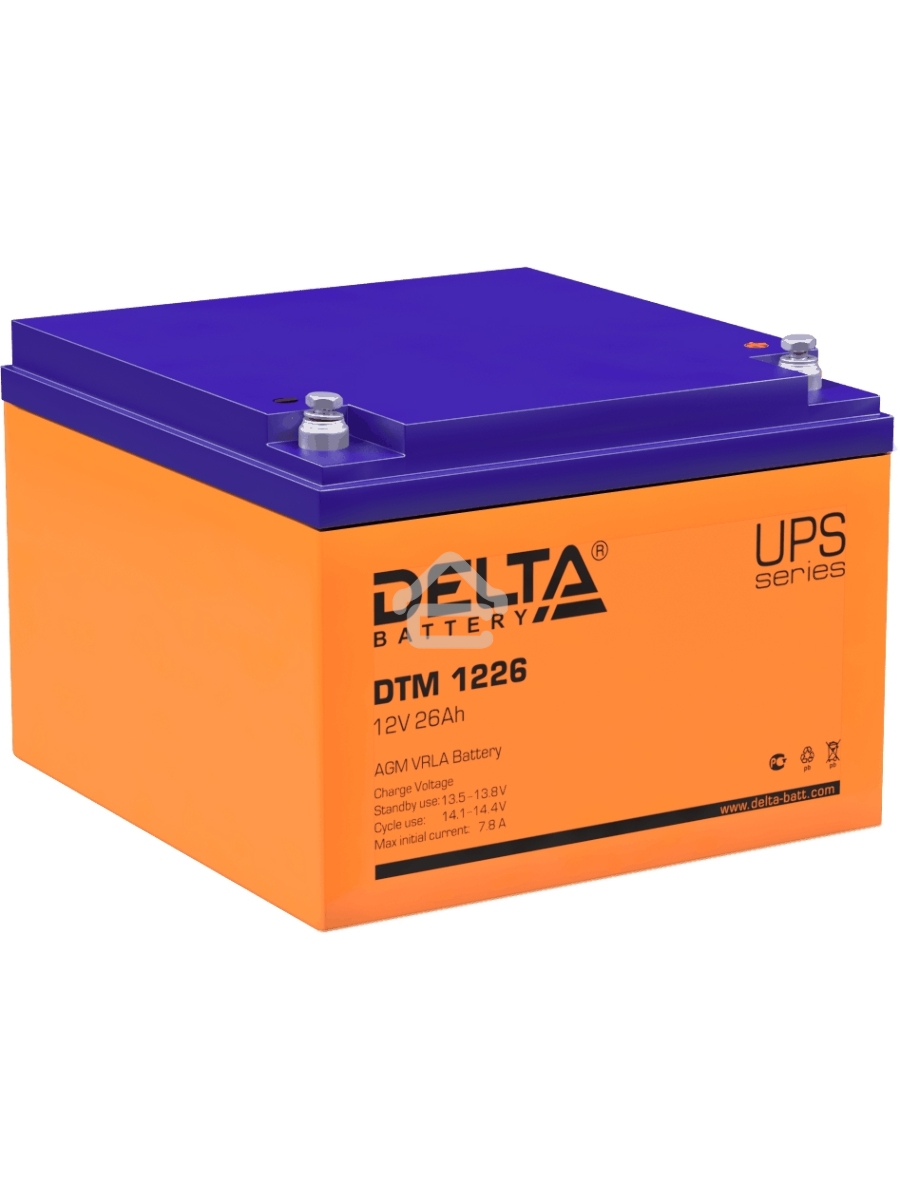 Батарея Delta DTM 1226 (12V, 26Ah)