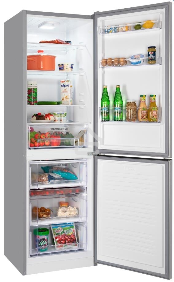 Холодильник Nordfrost NRB 152 S серый двухкамерный 205/115 л морозилка снизу