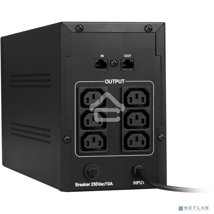 Источник бесперебойного питания ExeGate SpecialPro Smart LLB-1000.LCD.AVR.C13.RJ <1000VA/650W, LCD, AVR, 6*IEC-C13, RJ45/11, Black>