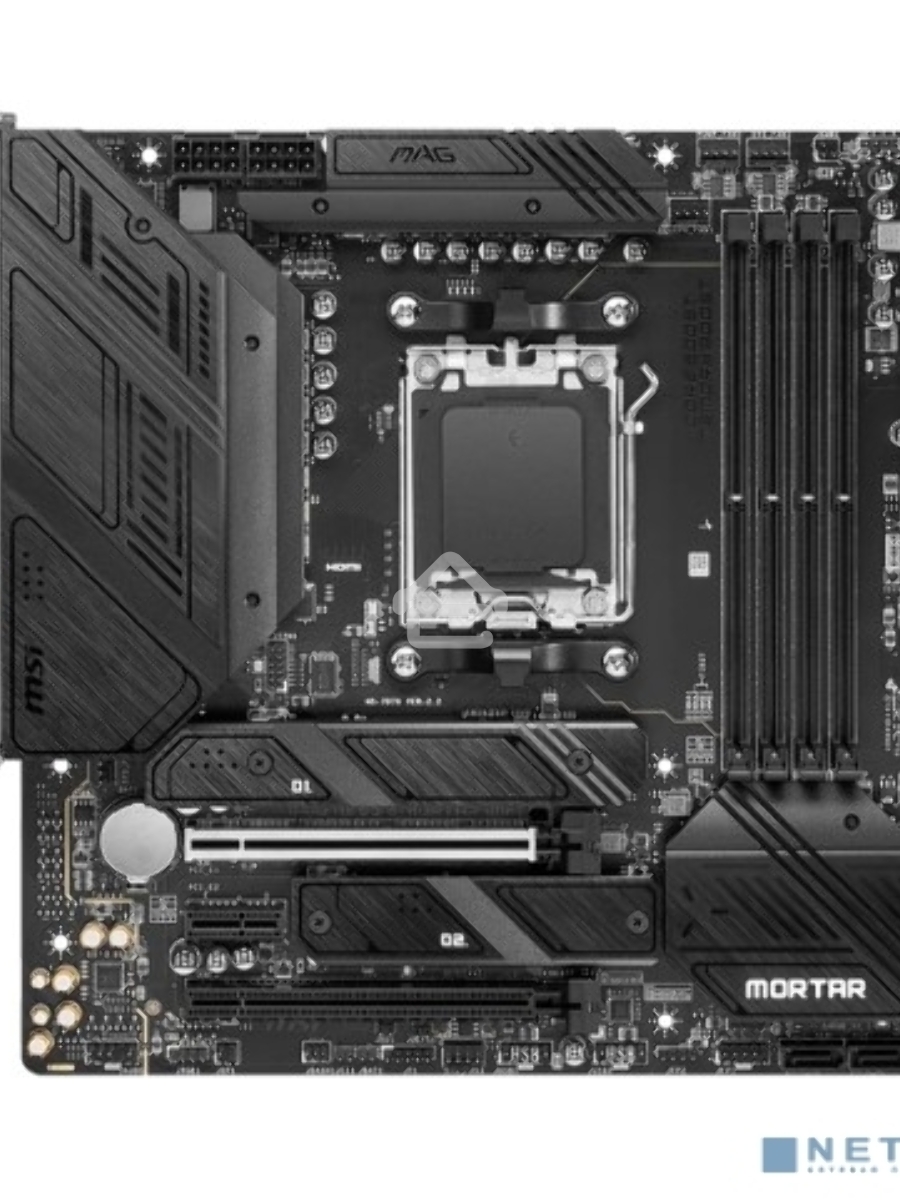 Материнская плата MSI MAG B650M MORTAR WIFI, AM5, AMD B650, 4xDDR5, 6xSATA, 2xM.2, 1xPCI-E 4.0 x16, 1xPCI-E 4.0 x4, 1xHDMI, 1xDP, 1x2.5Gb LAN, 3xUSB 3.2 Gen 2, 4xUSB 3.2 Gen 1, 1xUSB-C 3.2 Gen 2x2, 5x3.5мм аудио, 7.1, Micro-ATX