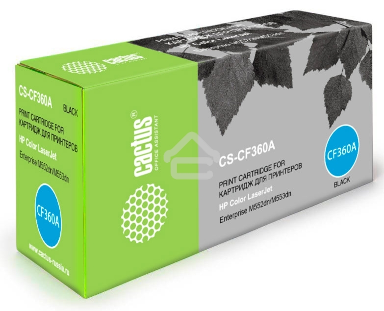 Картридж лазерный Cactus CS-CF360A черный (6000 стр.) для HP CLJ M552dn/M553dn/M553N/M553x