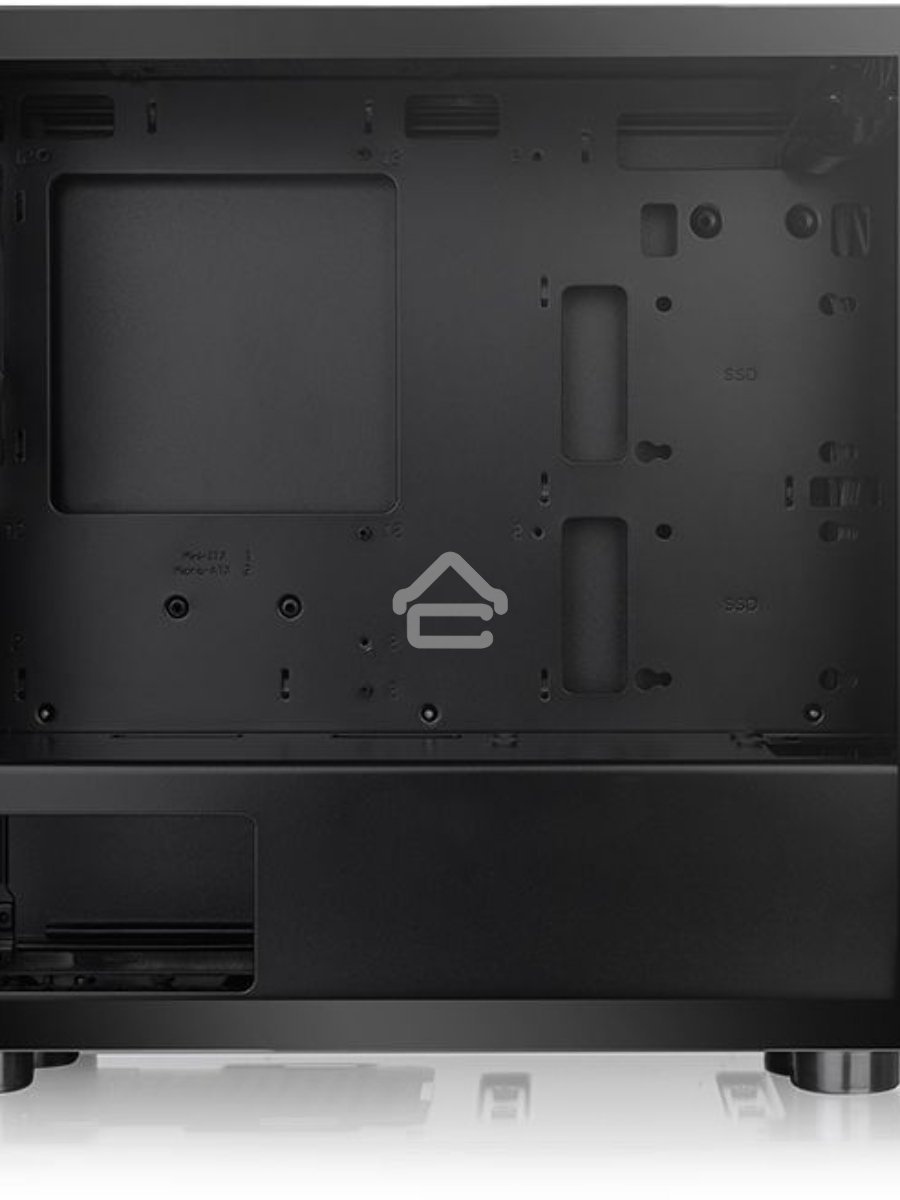 Компьютерный корпус Thermaltake V150 TG CA-1R1-00S1WN-00 Black/Win/SPCC/Tempered Glass*2/ 120mm Standard Fan*1