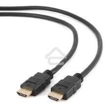 Кабель Cablexpert HDMI CC-HDMI4-1M, 19M/19M, v2.0, медь, позол.разъемы, экран, 1м, черный, пакет