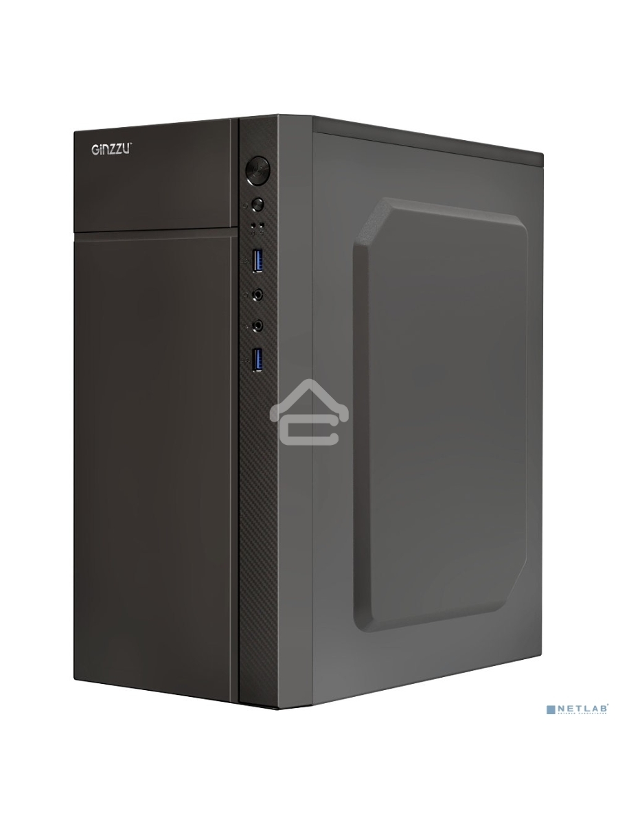 Компьютерный корпус Ginzzu B250 2*USB 3.0,AU w/o PSU