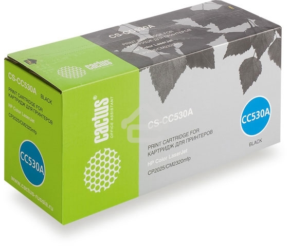 Картридж лазерный Cactus CS-CC530A черный (3500 стр.) для HP Color LaserJet CP2025/CM2320mfp