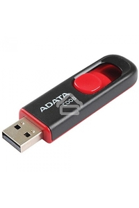 Флеш диск ADATA Flash Drive 32Gb С008 AC008-32G-RKD {USB2.0, Black-Red}