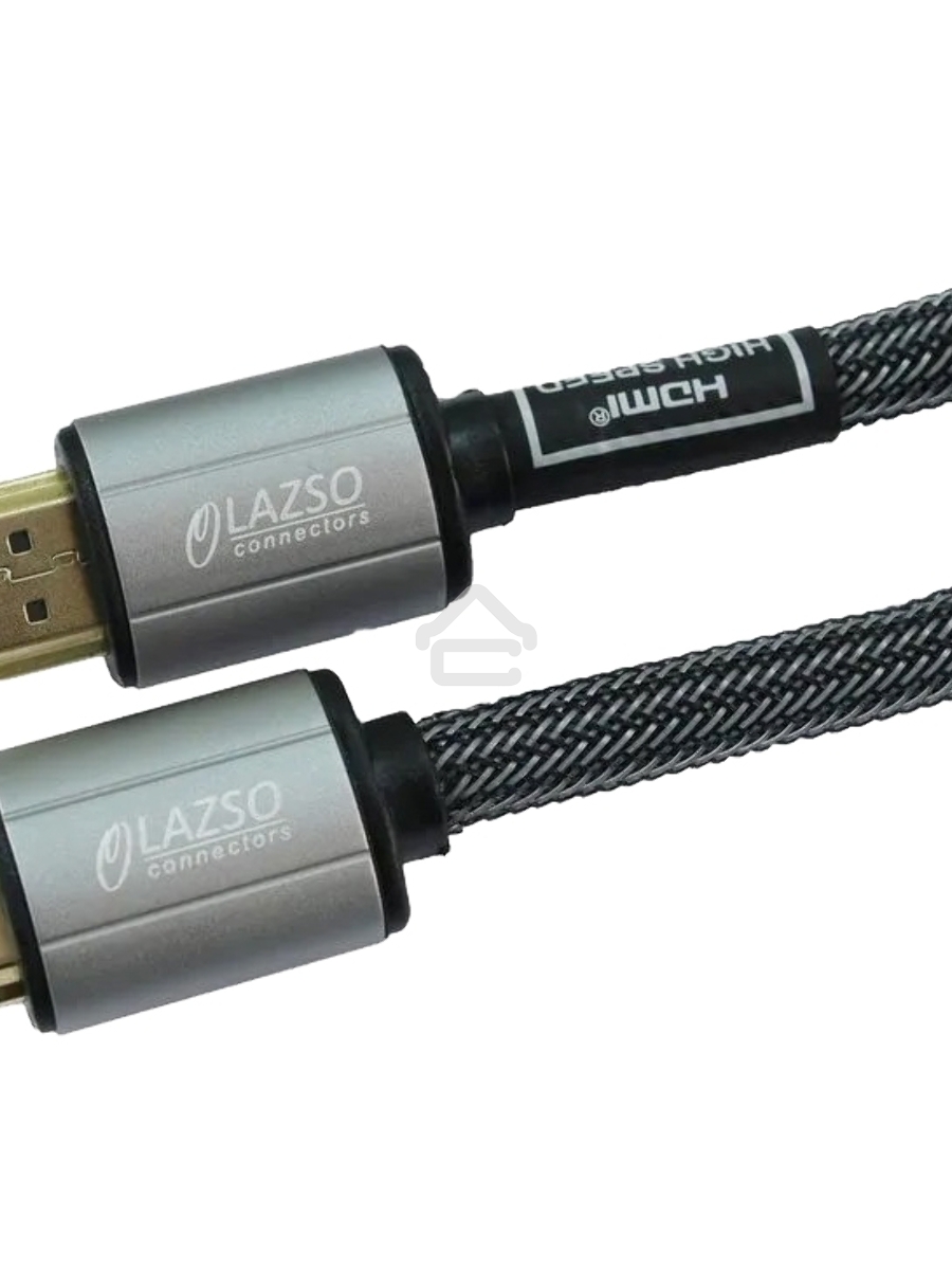 Кабель видео LAZSO WH-111-B HDMI (m)/HDMI (m) 1м. позолоченные контакты черный