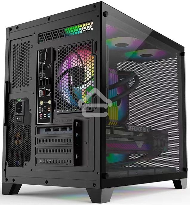 Компьютерный корпус AeroCool/Formula Crystal Z5 черный без БП mATX 1x120мм 2xUSB 2.0 1xUSB 3.0 audio bott PSU