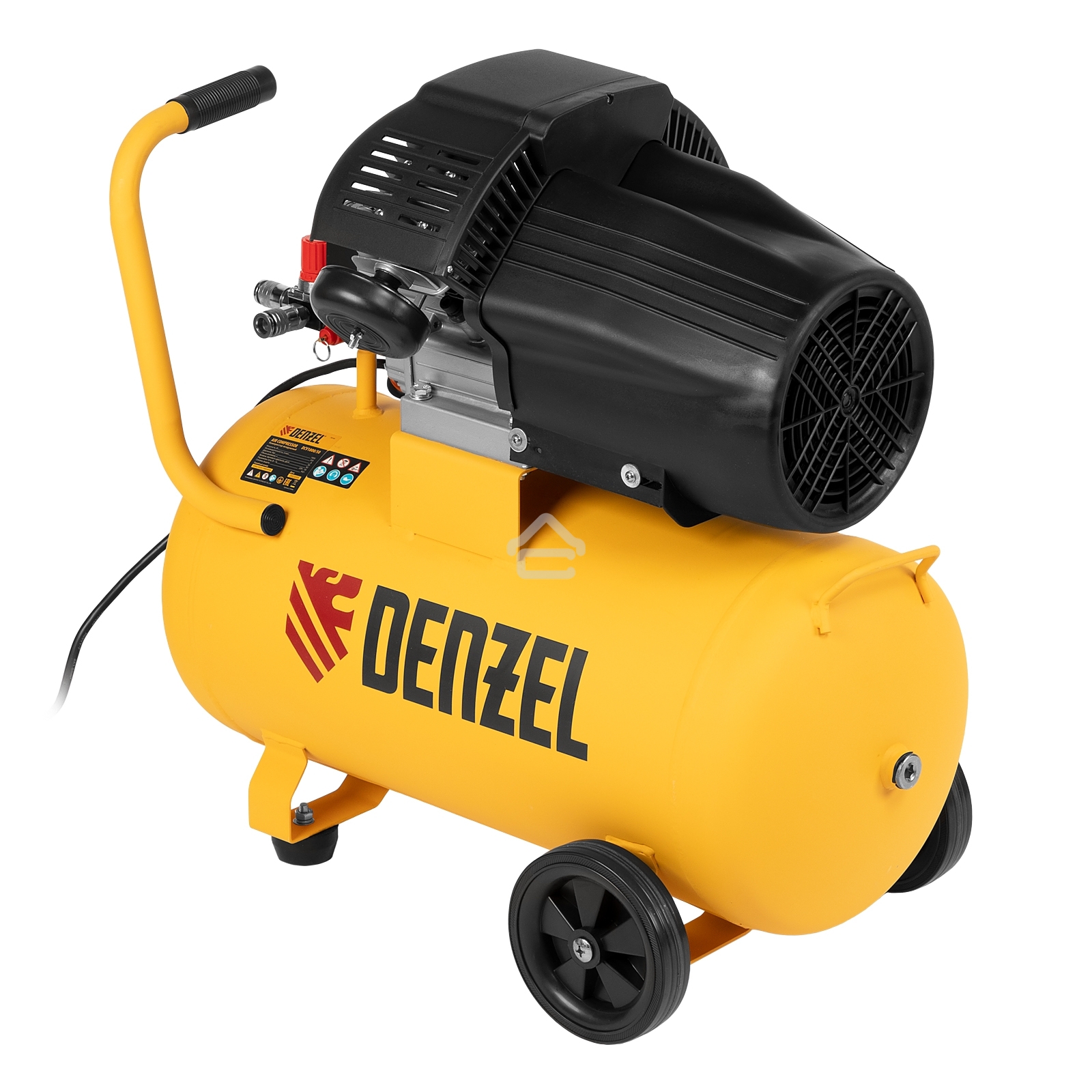 Компрессор воздушный Denzel прям. привод DCV1800/50, 1,8 кВт, 50 л, 320 л/мин