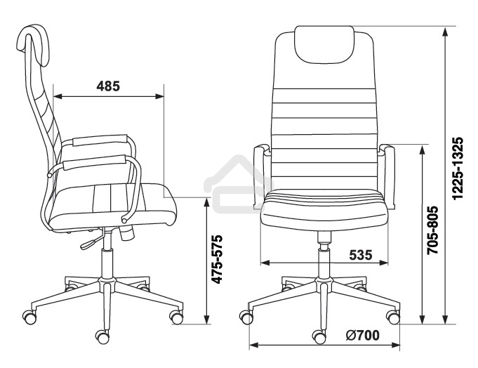 Кресло руководителя Бюрократ Chair Brt KB-9N/ECO/BLACK (1140275)