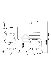 Кресло руководителя Бюрократ Chair Brt KB-9N/ECO/BLACK (1140275)