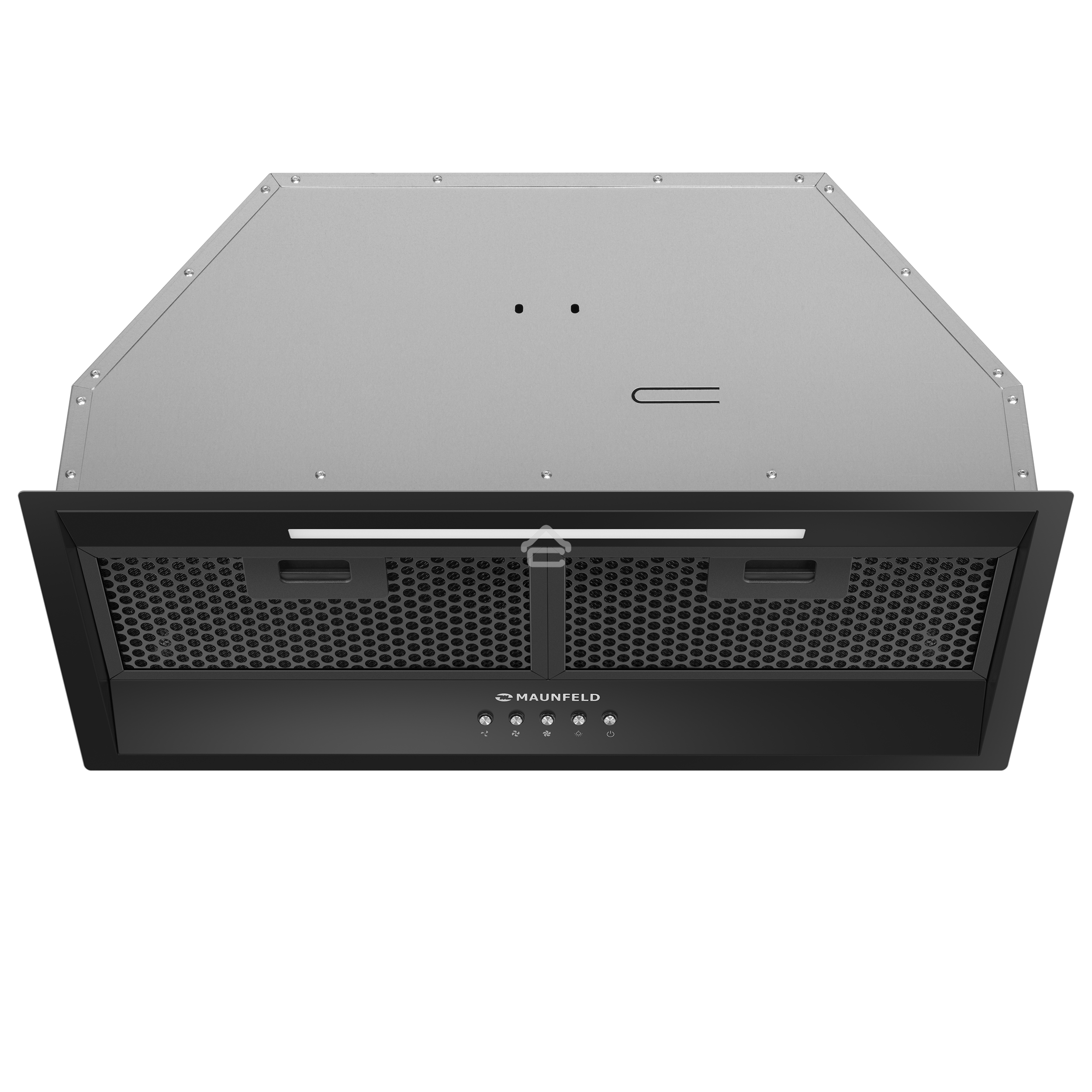 Вытяжка встраиваемая Maunfeld VIVID 603EM черный, 60 см, 1150 куб. м/ч, 45 дБ