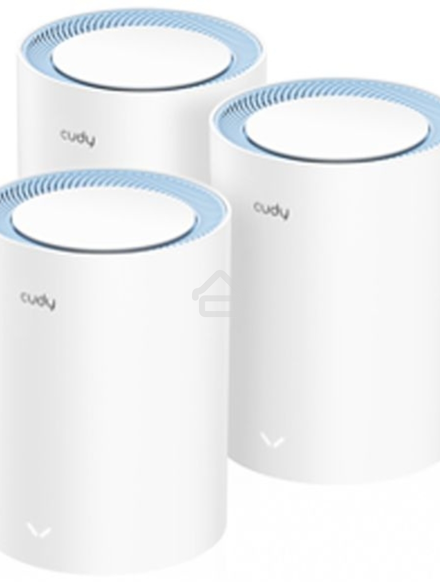 Бесшовный Mesh роутер Cudy M1200(3-Pack) AC1200 10/100BASE-TX белый (упак.:3шт)