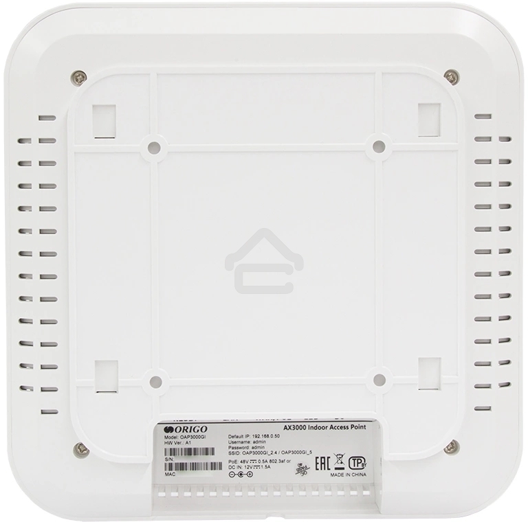 Точка доступа Origo OAP3000GI AX3000 100/1000/2500BASE-T белый