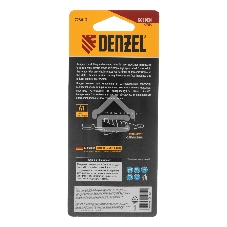 Сверло ступенчатое Denzel 4-6-8-10-12-14-16-18-20 мм, Р6М5К5, 6-гр. хвостовик 723613