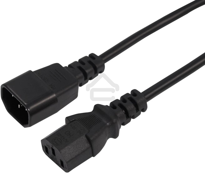 Шнур сетевой Rexant IEC 320 C13 – IEC 320 C14 3x0,75мм², длина 1,8м