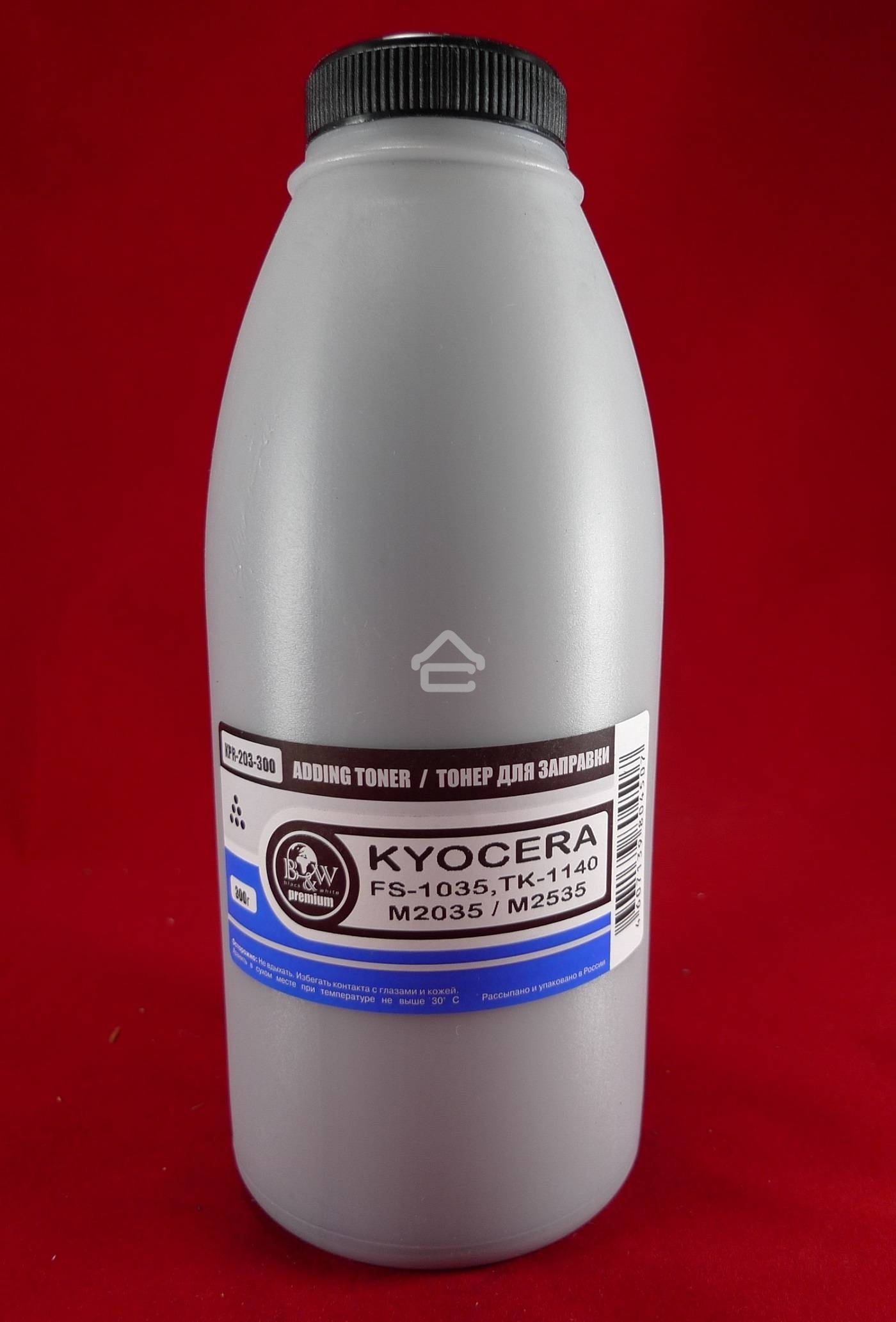 Тонер Kyocera TK-1140, FS-1035/1135MFP, M2035/M2535 (фл. 300г) B&W Premium (Tomoegawa) фас Россия