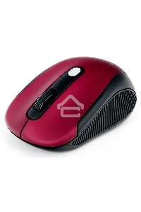 Мышь беспроводная Gembird MUSW-420-1 красный, 1600 dpi, радиоканал, USB, кнопки - 4