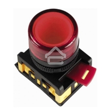 Арматура светосигнальная AL-22TE красн. цил. ИЭК BLS30-ALTE-K04