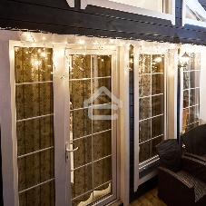 Гирлянда Neon-night Айсикл (Бахрома) светодиодная 5х0,7 м, 152 LED, белый провод каучук, теплое белое свечение