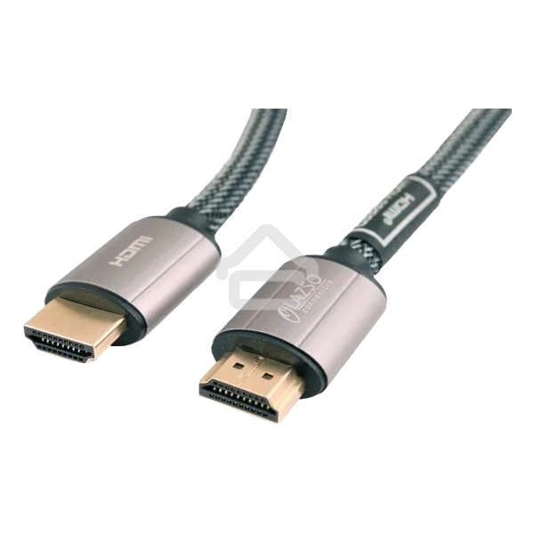 Кабель видео LAZSO WH-111-B HDMI (m)/HDMI (m) 1м. позолоченные контакты черный
