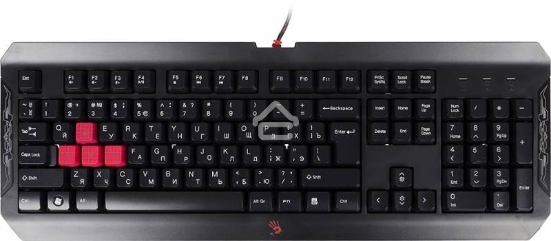Клавиатура проводная A4Tech Bloody Q100 USB черный