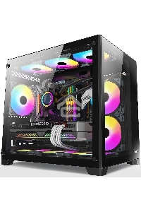 Компьютерный корпус AeroCool / Formula Crystal Z5 черный без БП mATX 1x120mm 2xUSB2.0 1xUSB3.0 audio bott PSU