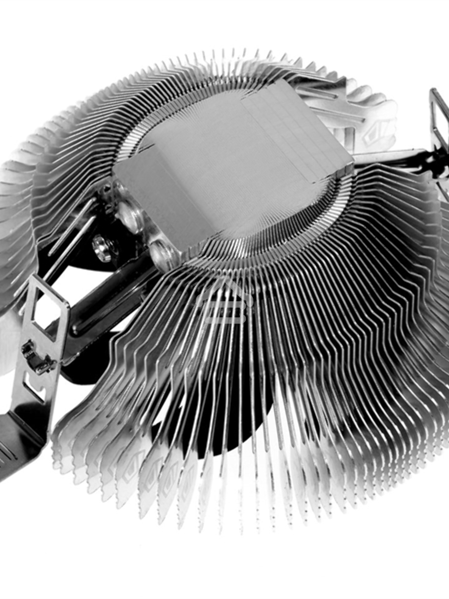 Кулер Cooler ID-Cooling DK-01S серебристый/черный 80мм алюминий 2200rpm 24db 3-pin 65W