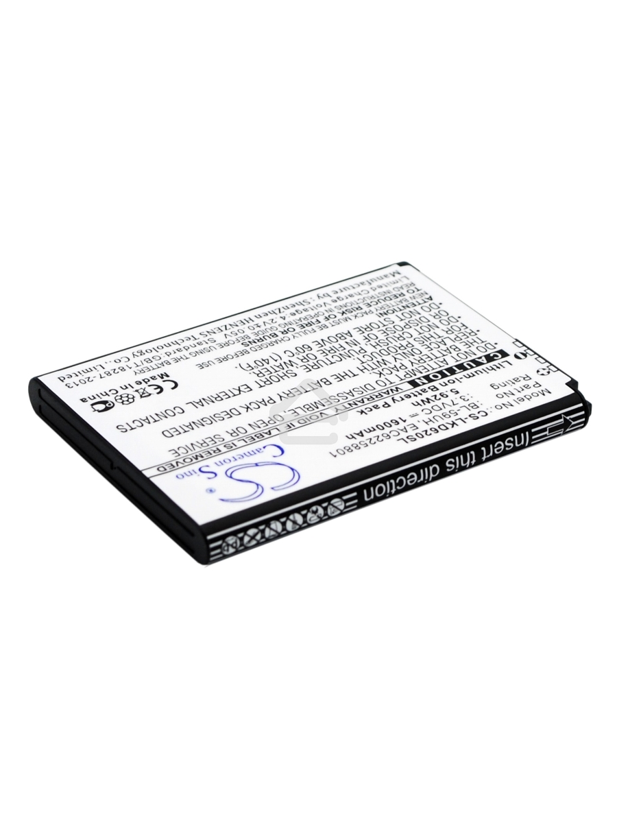 Аккумулятор CameronSinoCS-LKD620SL BL-59UH для LG G2 Mini D618 3.7V / 1600mAh / 5.92Wh