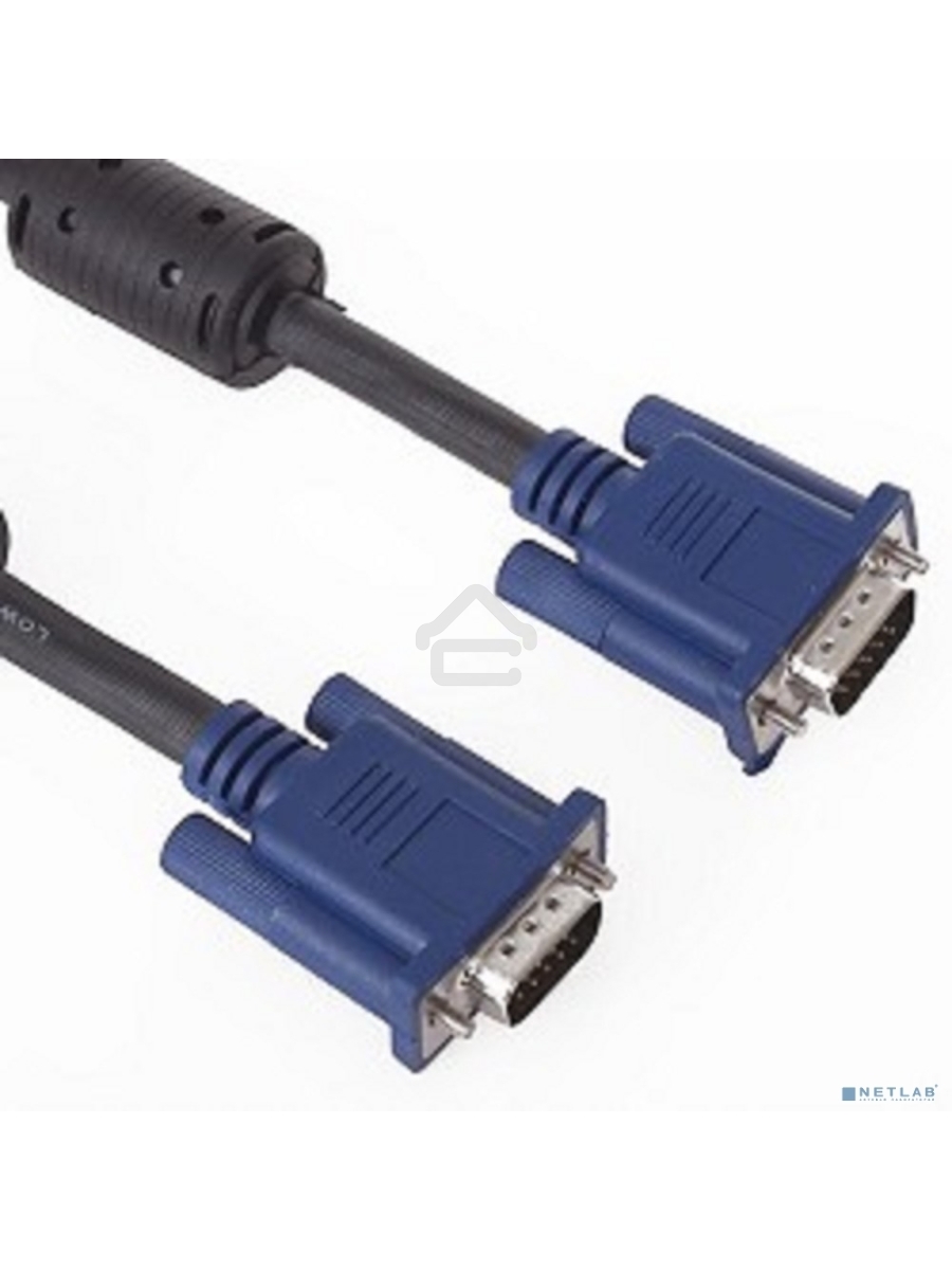 Кабель VCOM VVG6448-1.8M(O) Кабель монитор-SVGA card (15M-15M) 1,8м 2 фильтра