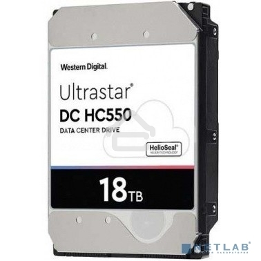 Жесткий диск Western Digital Original SATA-III 18Tb 0F38459 WUH721818ALE6L4 Ultrastar DC HC550 (7200rpm) 512Mb 3.5