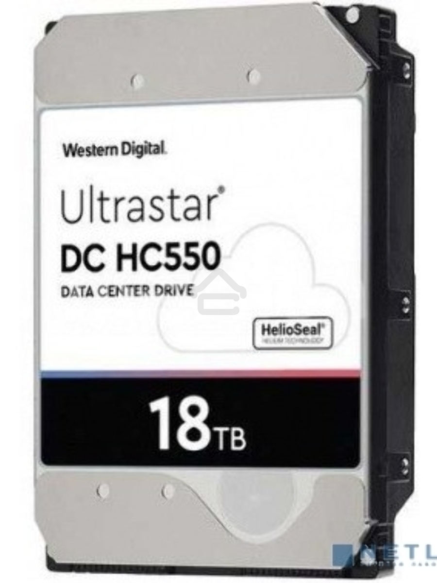 Жесткий диск Western Digital Original SATA-III 18Tb 0F38459 WUH721818ALE6L4 Ultrastar DC HC550 (7200rpm) 512Mb 3.5