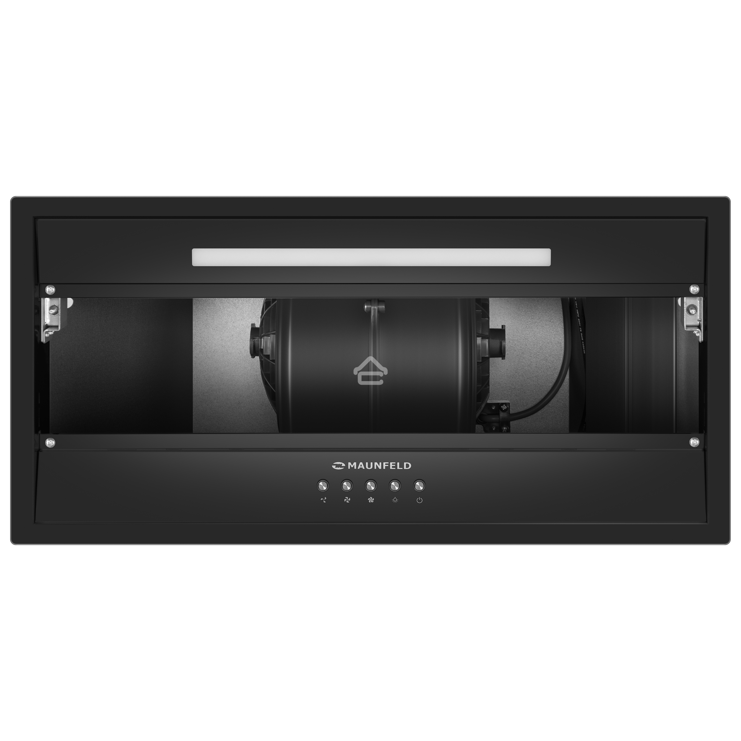 Вытяжка встраиваемая Maunfeld VIVID 603EM черный, 60 см, 1150 куб. м/ч, 45 дБ