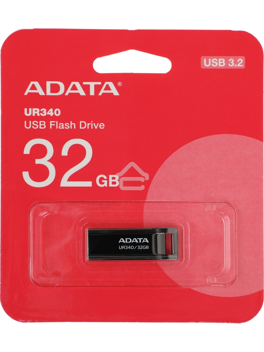 Флеш диск A-Data 32Gb UR340 AROY-UR340-32GBK USB3.2 черный