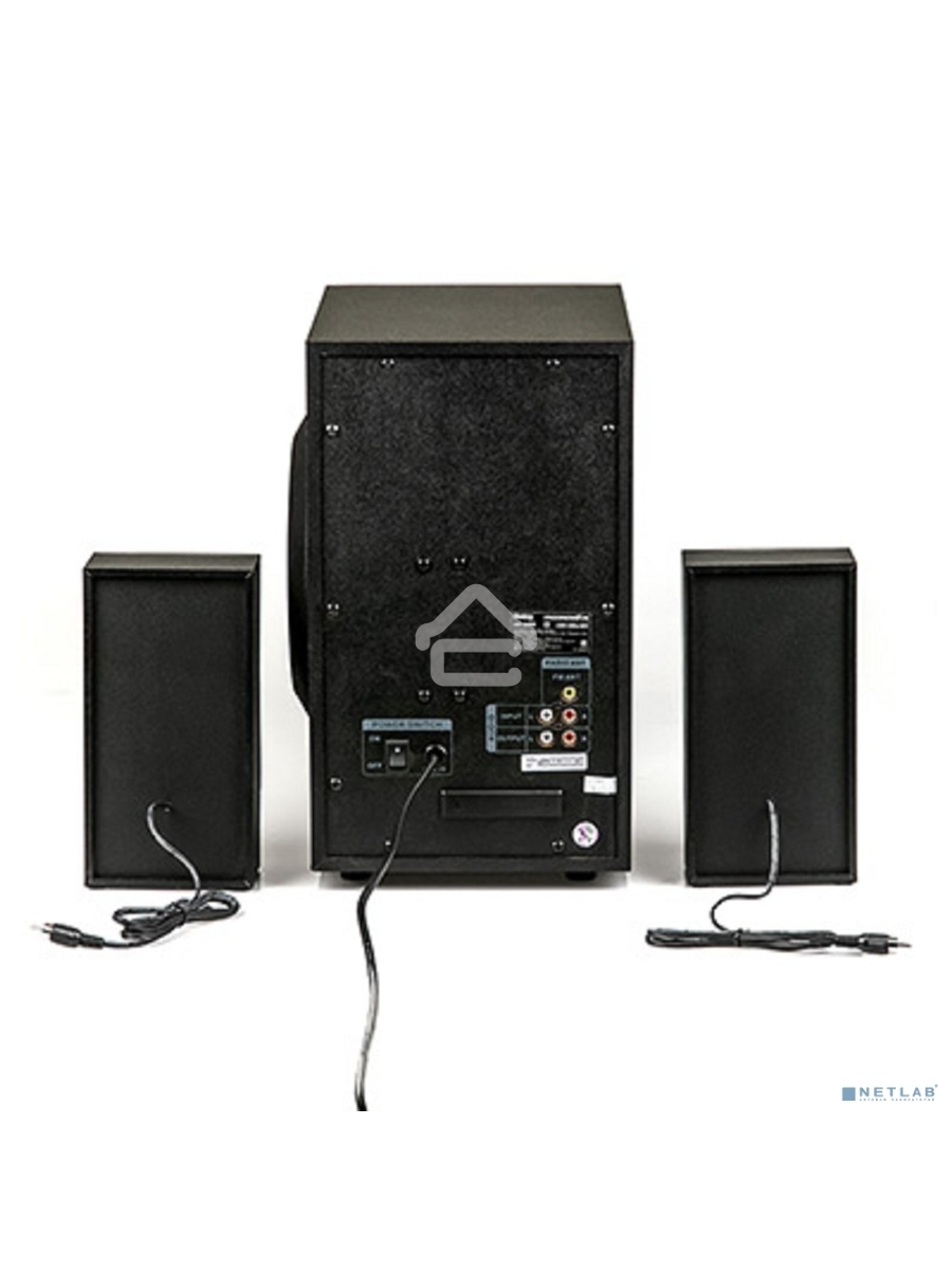 Колонки Dialog Progressive AP-240B BLACK - акустические колонки 2.1, 50W+2*10W RMS, Bluetooth, USB+SD reader