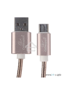 Кабель USB 2.0 Cablexpert CC-G-USBC02Cu-1.8M, AM/Type-C, серия Gold, длина 1.8м, золото, блистер