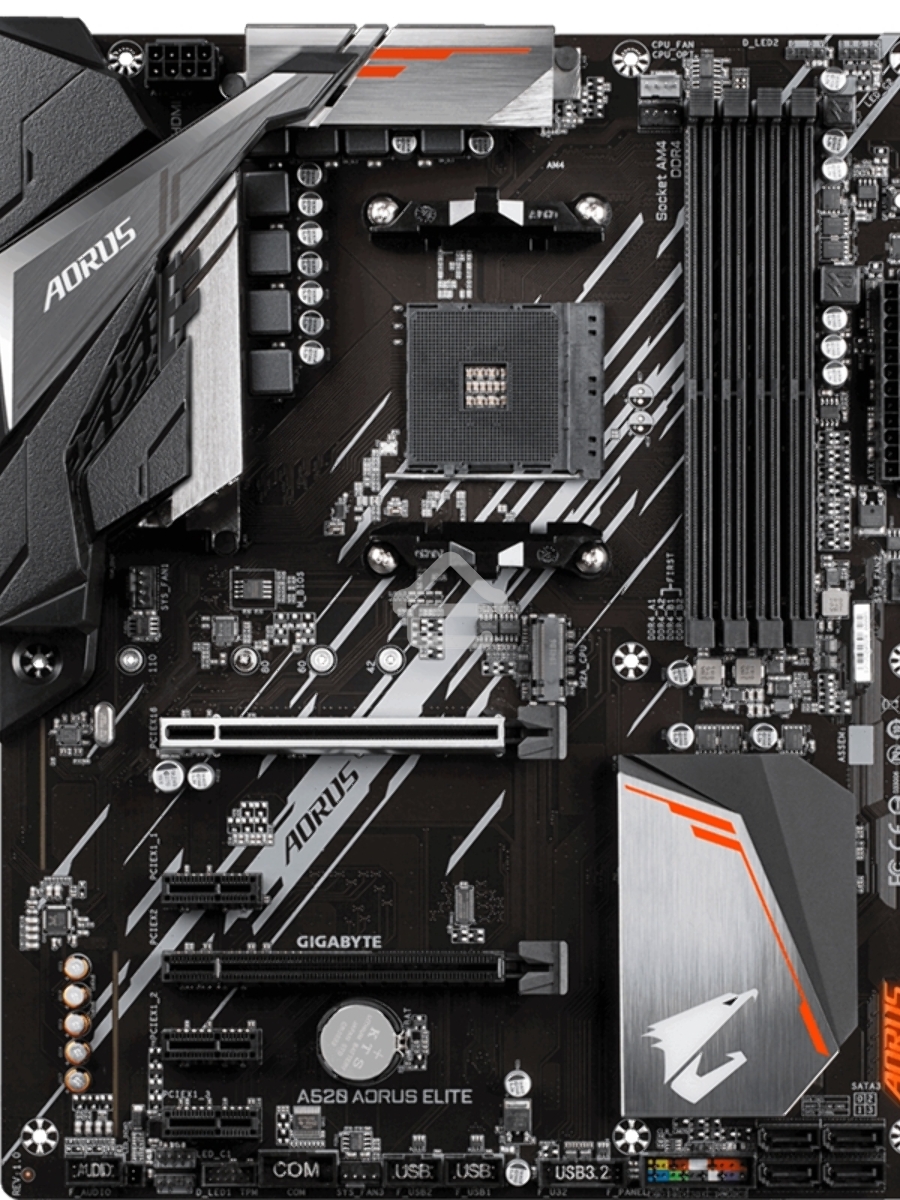 Материнская плата Gigabyte A520 AORUS ELITE, AM4, AMD A520, 4xDDR4, 4xSATA, 1xM.2, 1xPCI-E 3.0 x16, 1xHDMI, 1xDVI-D, 1x 1Gb LAN, 2xUSB 2.0, 4xUSB 3.2 Gen 1, 3x3.5 мм, 7.1, Micro-ATX