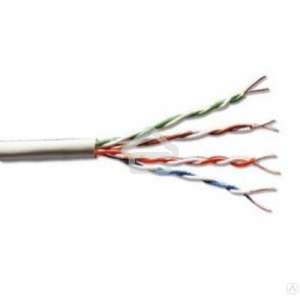 Кабель витая пара Rexant F/UTP кат.6 4х2х23AWG solid CU PVC син. (м)