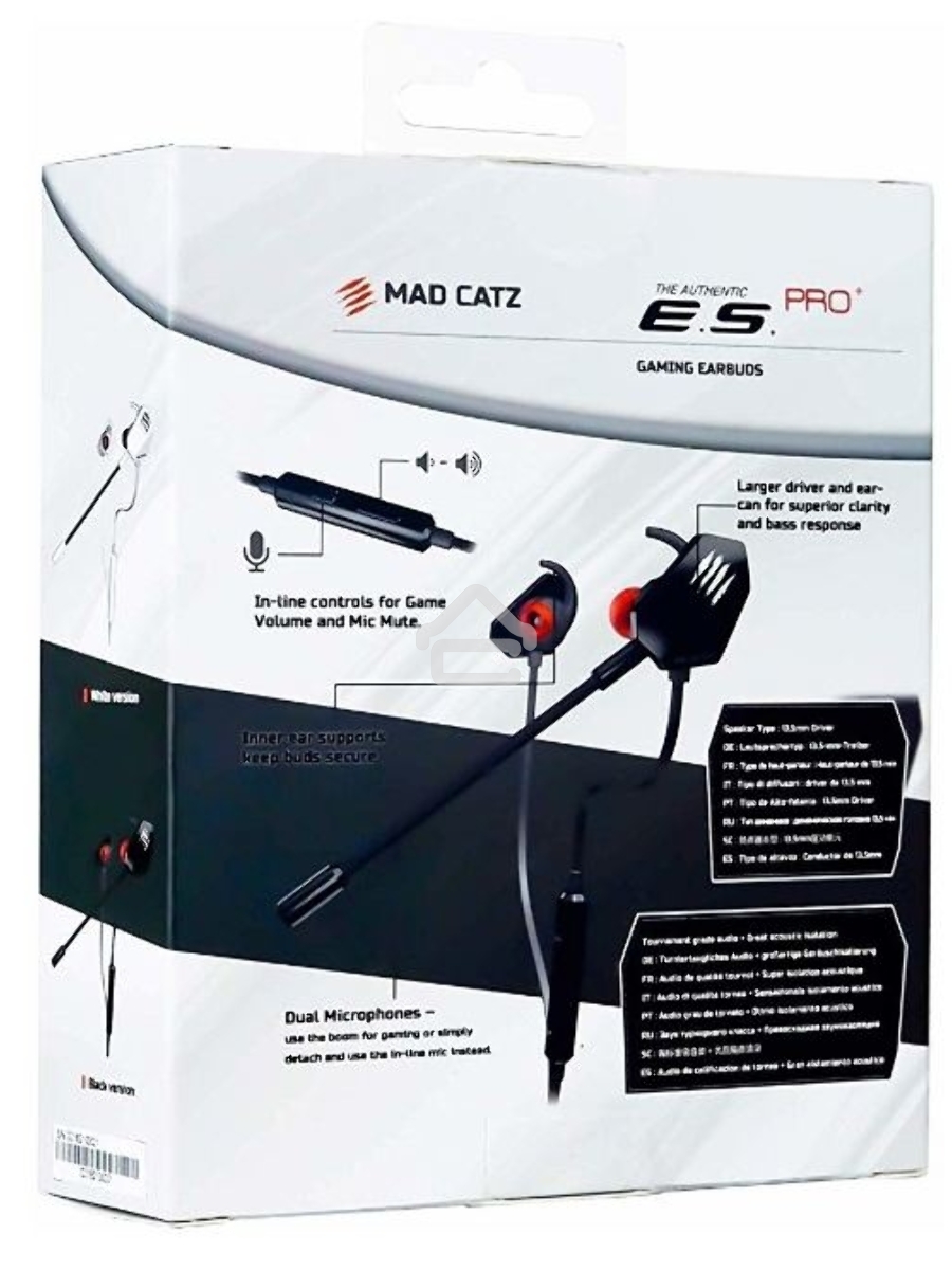 Наушники игровые мобильные Mad Catz E.S. PRO+ черный